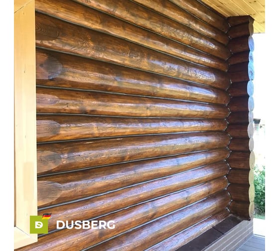 Масло для дерева Dusberg 2110 для фасадов, заборов, беседок и других вертикальных поверхностей из мягких и твердых пород древесины, 2 л, цвет 2050 орех 2110-2-Dus2050