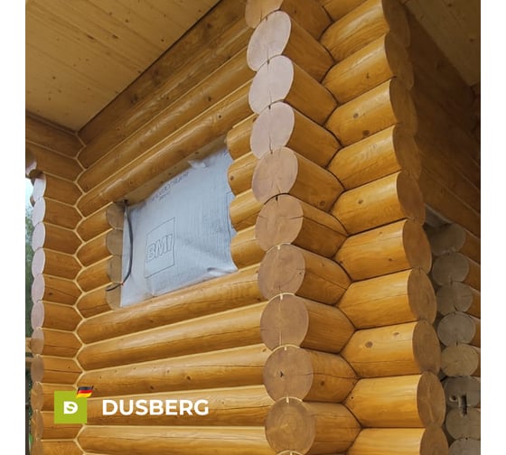 Масло для дерева Dusberg 2110 для фасадов, заборов, беседок и других вертикальных поверхностей из мягких и твердых пород древесины, 2 л, цвет 2035 золотистый 2110-2-Dus2035