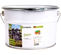 Масло для дерева Dusberg 2110 для фасадов, заборов, беседок и других вертикальных поверхностей из мягких и твердых пород древесины, 10 л, цвет 2056 темный мореный дуб 2110-10-Dus2056