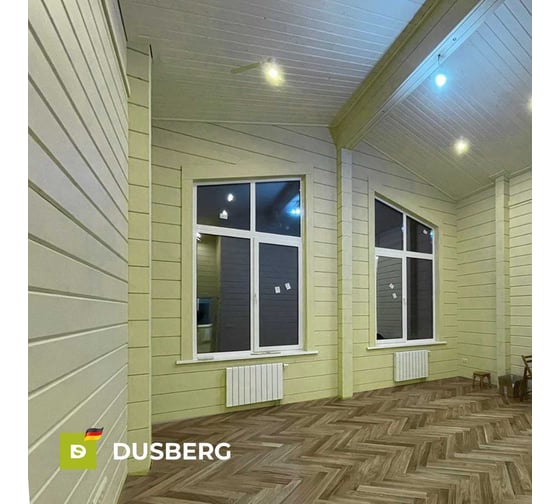 Масло с твёрдым воском для пола, лестниц Dusberg 2530 для внутренних работ, с карнаубским воском, 2 л, цвет 3002 бело-желтый 2530-2-Dus3002