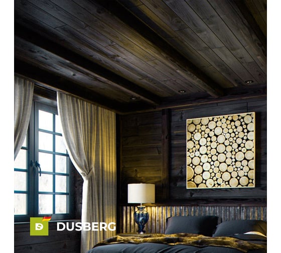 Масло с твёрдым воском для пола, лестниц Dusberg 2530 для внутренних работ, с карнаубским воском, 0.75 л, цвет 2013 прозрачный темно-коричневый 2530-750-Dus2013