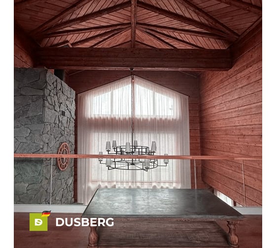 Масло с твёрдым воском для пола, лестниц Dusberg 2530 для внутренних работ, с карнаубским воском, 0.75 л, цвет 2317 рубин 2530-750-Dus2317
