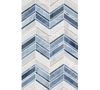 Настенная плитка Шахтинская плитка Аника голубой низ 02, 25x40 см, 1.4 кв.м, 14 шт. СК000033462