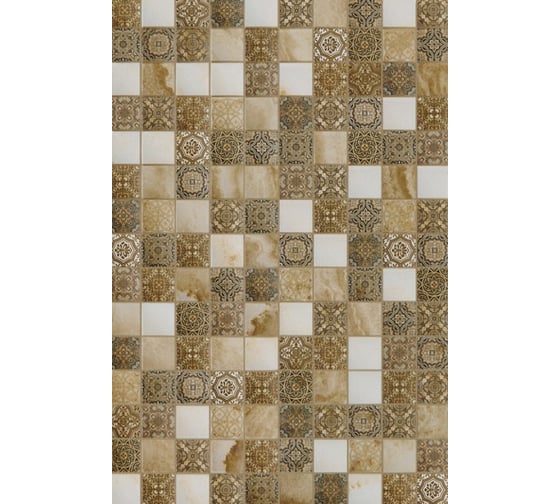 Настенная плитка Шахтинская плитка Алжир бежевый низ 04, 20x30 см, 1.44 кв.м, 24 шт. СК000018338 1