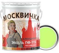 Эмаль Москвичка ПФ-115 фисташковая, 25 кг 4620105771689