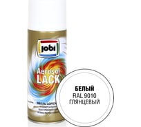 Аэрозольная эмаль JOBI глянцевая белая RAL 9010 520 мл 31623