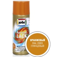 Аэрозольная эмаль JOBI глянцевая оранжевая RAL 2003 520 мл 31827