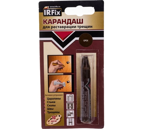 Карандаш для реставрации трещин IRFIX орех 20116