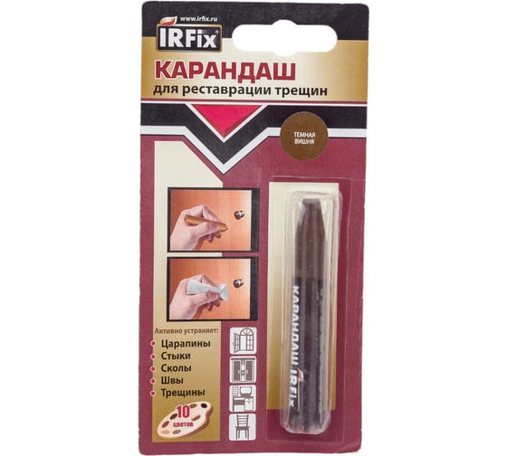 Карандаш для реставрации трещин IRFIX темная вишня 20114