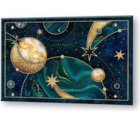 Кухонный фартук на стену ООО Оптион панель из закаленного стекла, 600x900 мм, защитный экран для кухни, магия вселенной 82248