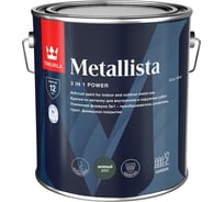 Краска по ржавчине Tikkurila METALLISTA зеленая, гладкая, 2.3 л 700014089