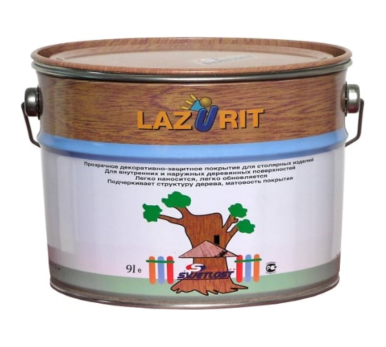 Декоративное покрытие для дерева Goodhim Lazurit белый, 9 л 74031 1