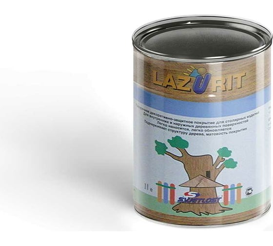 Декоративное покрытие для дерева Goodhim Lazurit белый, 9 л 74031