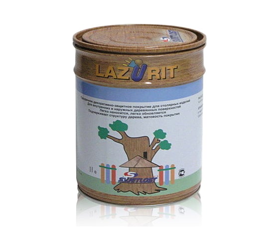 Декоративное покрытие для дерева Goodhim Lazurit орех, 0,9 л 72952