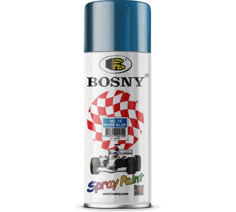 Акриловая краска Bosny аэрозоль, светло-голубой RAL 5012 15