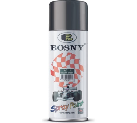 Акриловая краска Bosny аэрозоль, зеленая ива RAL 60 Арт. 12