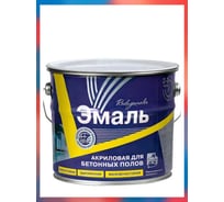 Краска для бетонных полов Радугамалер акриловая, белая, 3.5 кг 4630018081546