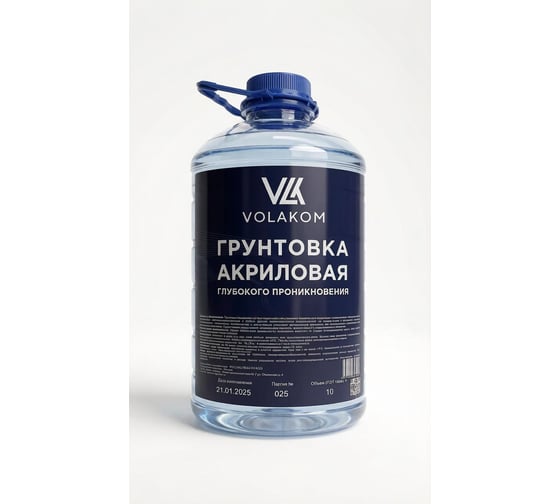 Грунтовка глубокого проникновения Volakom 5 л, ПЭТ 658040