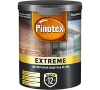 Лазурь с эффектом самоочистки для защиты древесины до 12 лет Pinotex Extreme палисандр, 0,9 л 5805081
