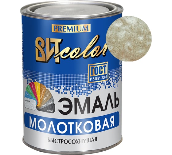 Эмаль ВИТcolor с молотковым эффектом, шампань, 0.8 кг 66067