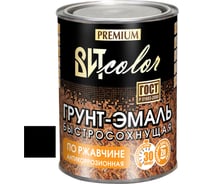 Грунт-эмаль ВИТcolor быстросохнущая, чёрная ral 9005, 0.8 кг 66031