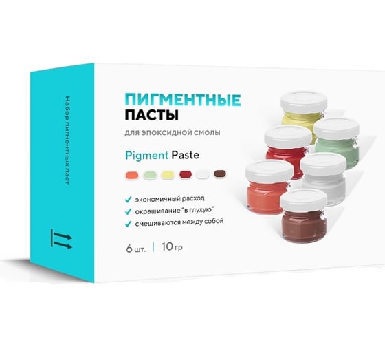 Набор пигментных паст для эпоксидной смолы Artline Creativity Цветные №1 6x10 г PST-00-010-S02