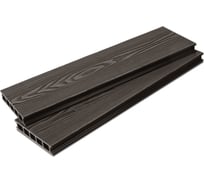 Террасная доска ТЕХНОДЕК Альфа 138x26x3000 мм, цвет венге (3D) TETDWE138263000A3D