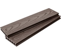 Террасная доска ТЕХНОДЕК Бета 138x26x4000 мм, цвет шоколад (3D) TETDSH138264000B3D
