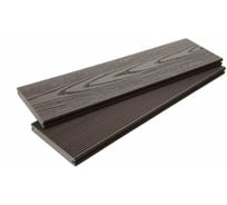 Террасная доска ТЕХНОДЕК 135x20x4000 мм, цвет венге (массив) TETDWE135204000TV2
