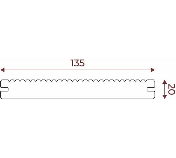 Террасная доска ТЕХНОДЕК 135x20x4000 мм, цвет графит (массив) TETDGR135204000TV2