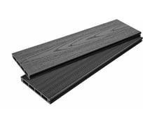 Террасная доска ТЕХНОДЕК 140x20x3000 мм, цвет графит TETDGR140203000TV2
