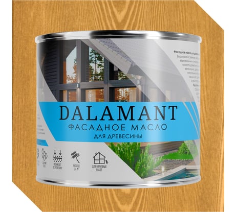 Масло фасадное Dalamant Дуб 2л ДЛ-00001153