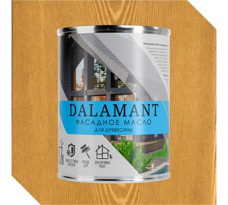 Масло фасадное Dalamant Дуб 0,7л ДЛ-00001143