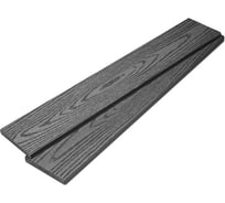 Торцевая планка ТЕХНОДЕК 93x11.5x4000 мм, цвет Графит TETPGR93114000T2