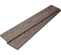 Торцевая планка ТЕХНОДЕК 93x11.5x4000 мм, цвет Шоколад TETPSH93114000T2
