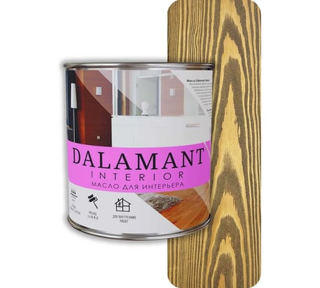 Масло для интерьера Dalamant interior орех, 0.7 л ДЛ-00001105