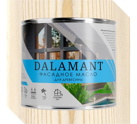 Масло фасадное Dalamant Белый 2л ДЛ-00001150