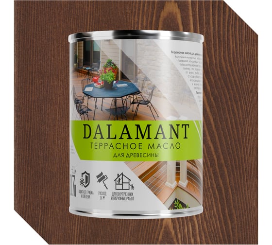 Масло интерьерное Dalamant Орех Гварнери 0,7л ДЛ-00001106