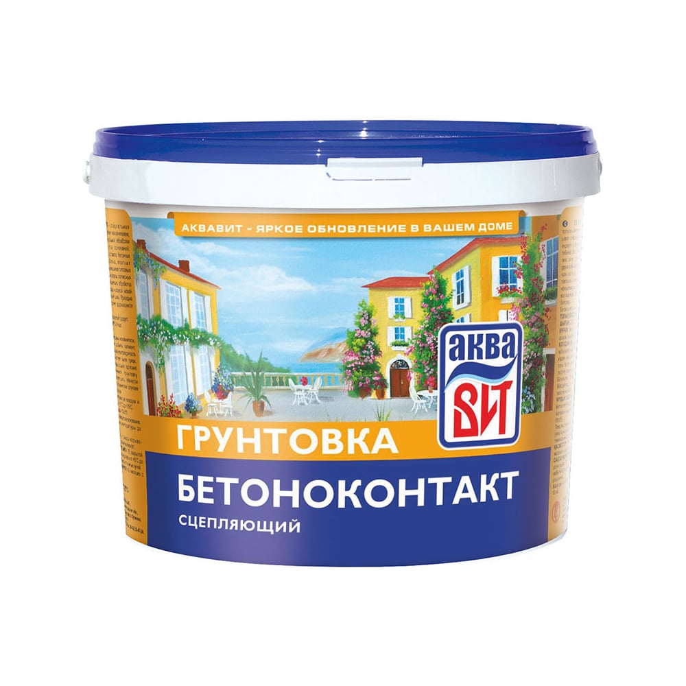 Грунт АкваВит ВАК бетон-контакт сцепляющий, с кварцевым наполнителем, 2 ...