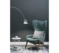Реечная панель STELLA Beats de luxe МДФ, black lead, 2700x119x16 мм, в упаковке 4 шт. ЦБ-00013085