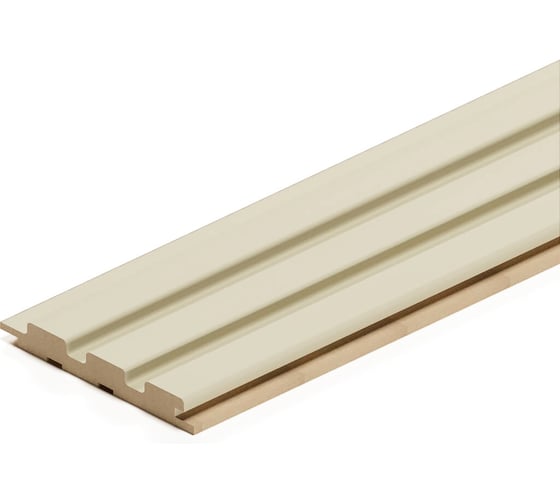 Реечная панель STELLA Beats de luxe МДФ, palomino, 2700x119x16 мм, в упаковке 4 шт. ЦБ-00013082