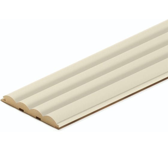 Реечная панель STELLA Wave de luxe МДФ, palomino, 2700x119x16 мм, в упаковке 4 шт. ЦБ-00013076