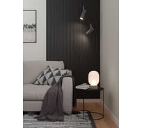 Реечная панель STELLA Wave de luxe МДФ, black lead, 2700x119x16 мм, в упаковке 4 шт. ЦБ-00013079