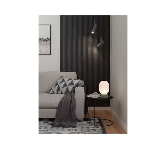 Реечная панель STELLA Wave de luxe МДФ, black lead, 2700x119x16 мм, в упаковке 4 шт. ЦБ-00013079 1