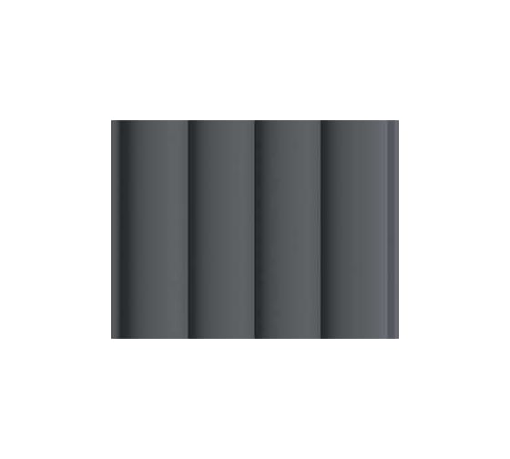 Реечная панель STELLA Wave de luxe МДФ, black lead, 2700x119x16 мм, в упаковке 4 шт. ЦБ-00013079