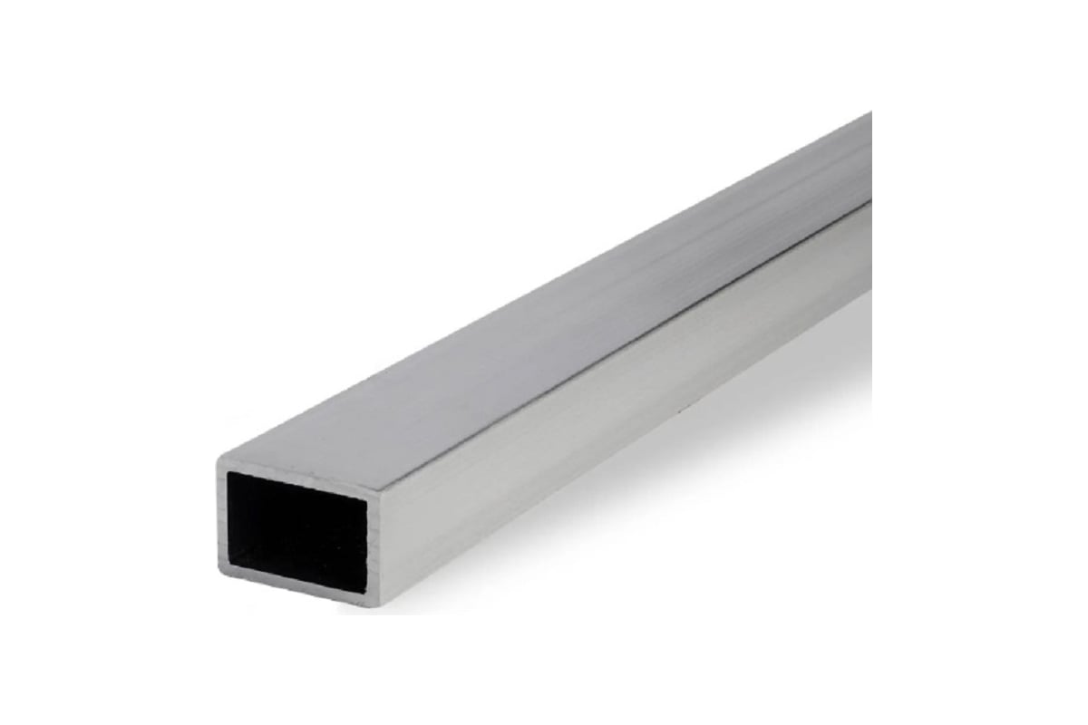 Алюминиевый профиль МЕТАЛЛСЕРВИС прямоугольная труба, 20x10x1.5 мм, 1 м ...