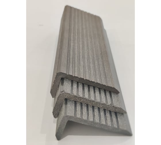 Уголок ТЕХНОДЕК 35x70x4000 мм, графит, 10 шт. TEUGGR35704000BR