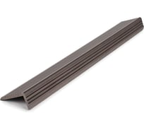 Уголок ТЕХНОДЕК 35x70x3000 мм, графит, 10 шт. TEUGGR35703000BR