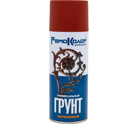 Универсальный акриловый грунт РемоКолор красно-коричневый, 520 мл 69-9-155