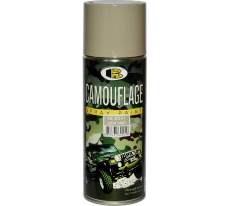 Аэрозольная краска Bosny камуфляжная, светло-серый C001